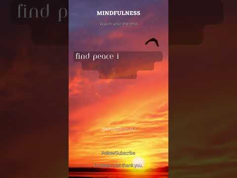 Finding Peace Amid Chaos: The Power of Mindfulness #selfimprovementsdaily #copingwithstress