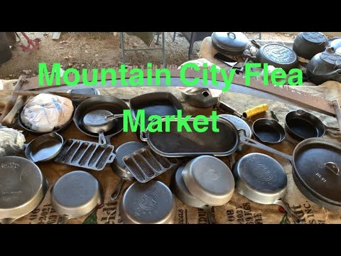 Treasure Hunting at the Mountain City Flea Market come shop with me for Antiques to sell on ebay