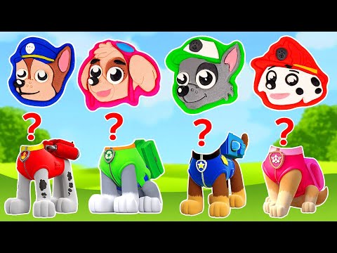 Create Paw Patrol Pups with Play Doh Molds | Best Learn Colors | Preschool Toddler Learning Video