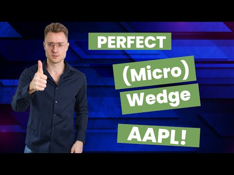 Perfect (micro) wedge in AAPL - Profit!