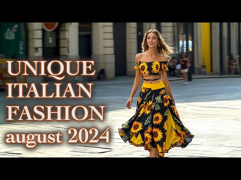 Italian Street Fashion August 2024. Top Fashion trends. How the Most stylish Italians dress