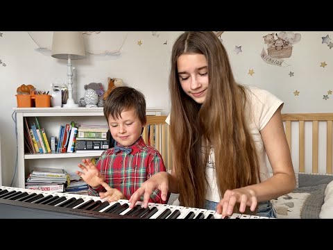 My first piano duet with Karolina Protsenko