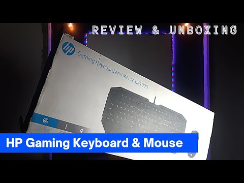 HP Gaming Mouse & Keyboard Combo GK1000 🔥| Review & Unboxing In [HINDI] | Gaming Keyboard and Mouse