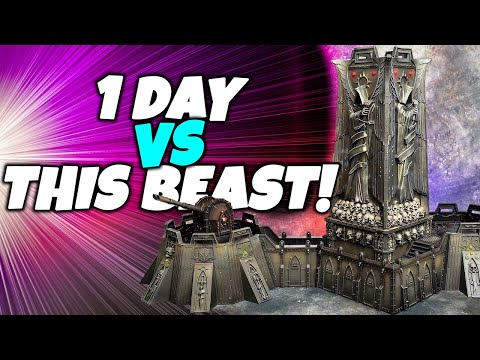 I Challenged Myself to Build and Paint the Biggest Warhammer 40k Terrain Kit in 1 Day!