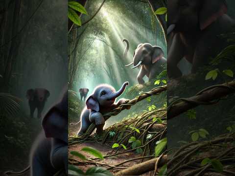 Baby Elephant's Daily Song: Courage and Self Discovery #cute #song #3d #babyelephant #elephant