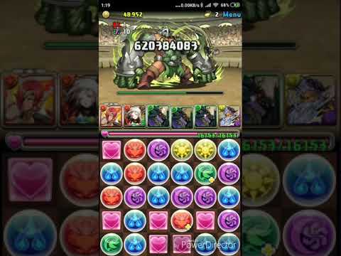 [パズドラ]PAD 5月lv9 無腦 木防 重力隊