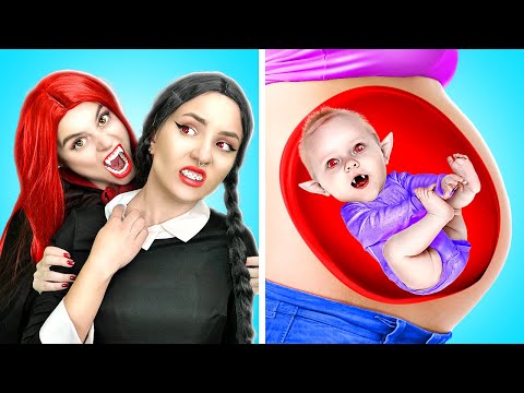 VAMPIRE IS PREGNANCY Hacks! Extreme Vampire PARENTING GADGETS by La La Life