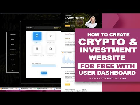 How To create A cryptocurrency & Investment WordPress Website With User Dashboard