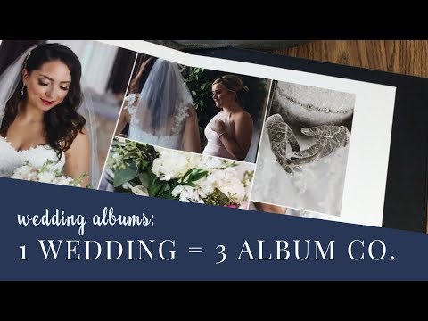 One wedding - 3 DIFFERENT wedding album companies! How to pick the perfect book for your photography