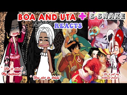 Boa and Uta + Seraphim Boa react to Luffy// One Piece// gacha reaction// {🇧🇷/🇺🇲}//