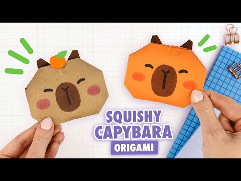 Origami Squishy Paper Capybara | How to make paper squishy