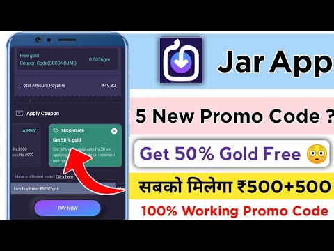 Jar App Promo Code / Jar App 5 New Promo Code Today Earn Money ₹500 ? Jar App Promo Code 2022