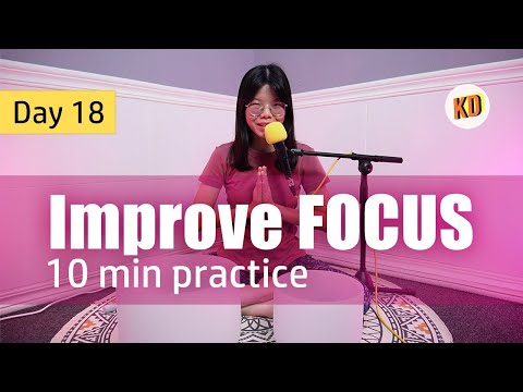 10 min Sound Meditation for FOCUS - Day 18 Challenge (Minimal guidance)