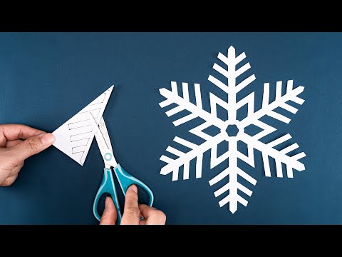 Paper Snowflake #55 - How to make Snowflakes out of paper - Christmas Crafts