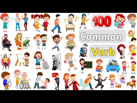 100 Common Action Verbs ll List of Common Action Words ll 100 Common Verbs Name