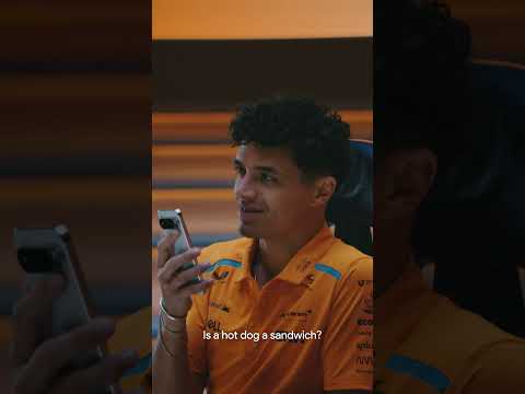 Lando Norris and Oscar Piastri ask. Gemini on Pixel answers.