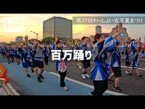 【2024年8月4日】第37回わっしょい百万夏まつり（日曜日）百万踊り