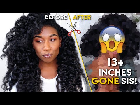 I CUT MY WAIST LENGTH NATURAL HAIR! 😱13+ Inches GONE! Long Natural Hair To Bob