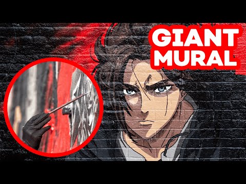 Attack on Titan Coast-to-Coast Murals | Behind the Scenes