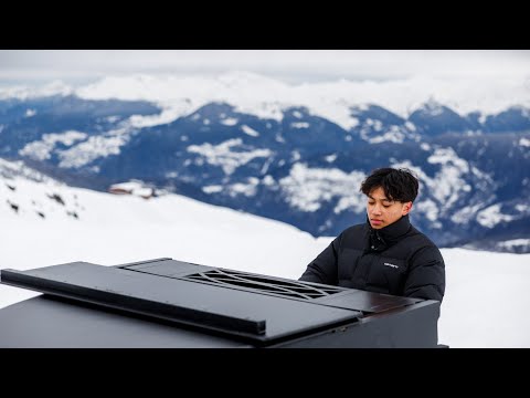 I played the PIANO on the TOP of a mountain