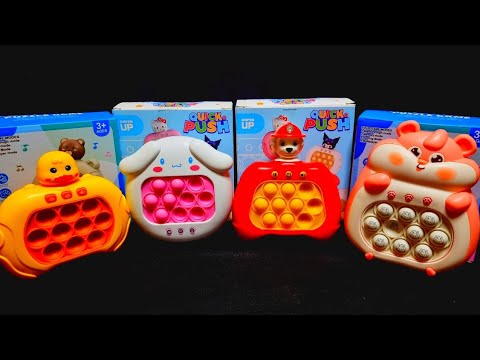 1 Minute Satisfying with Playing Push Game Pop It Eletrônico Fidget Toy ASMR No Talking