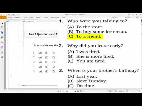 BASIC TOEIC LISTENING: Question & Response (2)