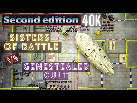 40k 2nd Ed Battle Report (8) Sisters of Battle vs Genestealer Cult 1500pts