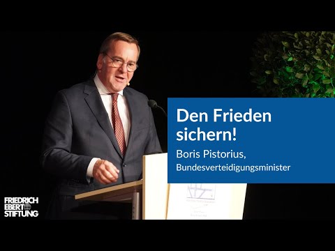 Boris Pistorius | Den Frieden sichern | Wolfenbütteler Begegnungen