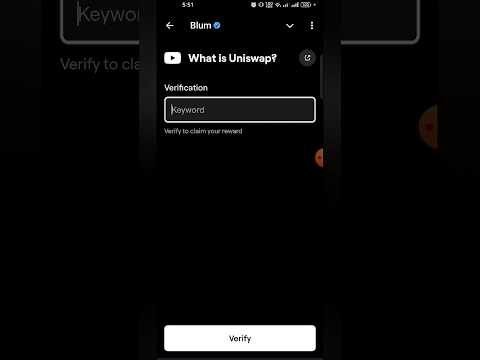 What is Uniswap | BLUM new task Keyword | #what #is #uniswap #blum #newtask #keyword #claim #FREE100