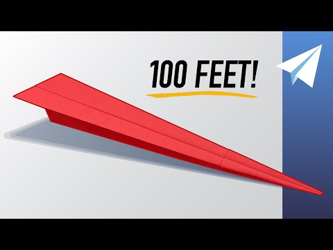 EASY Paper Airplane that Flies REALLY Far — Over 100 feet! — How to make Ballista — Folding Tutorial