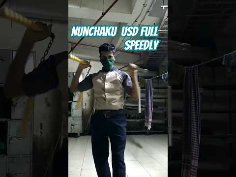 Double Nunchaku Full speedly use😱🤷👌#mabrurofficial#ytstudio#shorts#nunchakutricks#kungfu#nunchaku