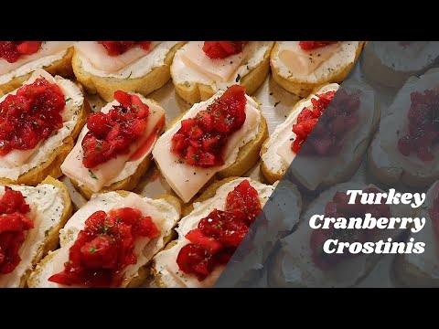 OrthoIndy Recipes | Turkey Cranberry Crostinis