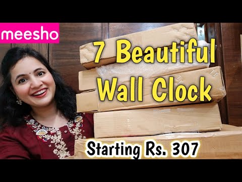 Starting Rs.307 Meesho WallClock Haul 💕 / Meesho Haul