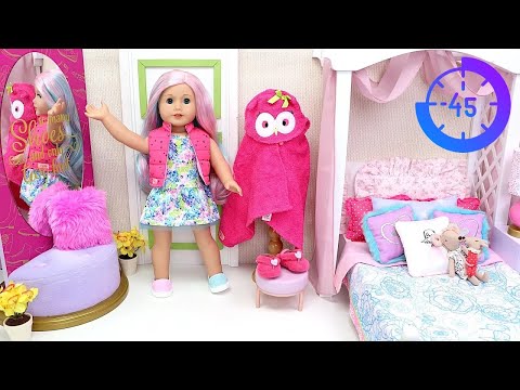 Doll draws house & becomes real! Play Dolls drawings for kids 30min