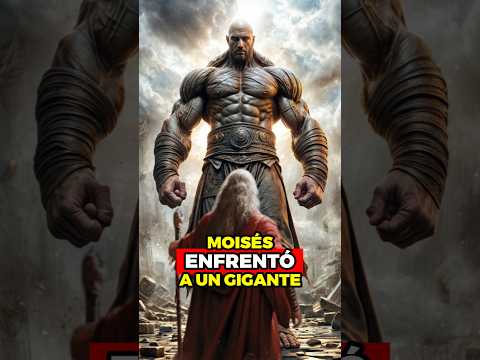 el día que Moisés enfrentó a un Gigante legendario #dios #biblia #jesus #shorts