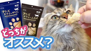 【オススメ】食べざかり猫にはママクックフリーズドライのササミとムネ肉どっちがオススメ!?