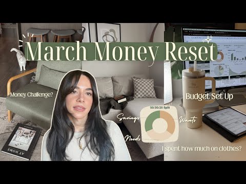 March Money Reset 💸 budget with me, march money challenge, investment goals