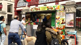 £5.00 Falafel Sandwich Wrap at London's Smallest Middle Eastern Street Food Shop | "Belsize Falafel"