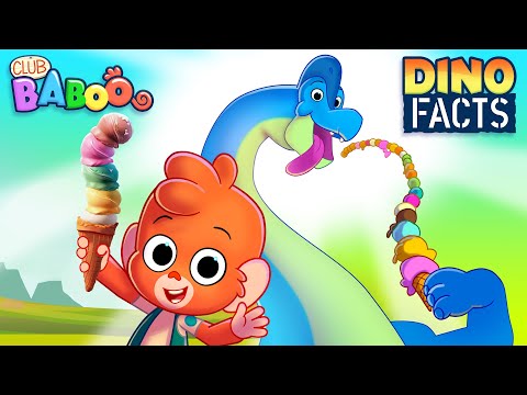 Did BRACHIOSAURUS LOVE ICE CREAM? Learn DINO FACTS with Club Baboo 1HOUR video | T-Rex | Stegosaurus