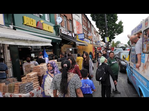 Walking on London's Mini Punjabi Sikh & Pakistan Street in Southall | The Broadway on Eid Day (2023)