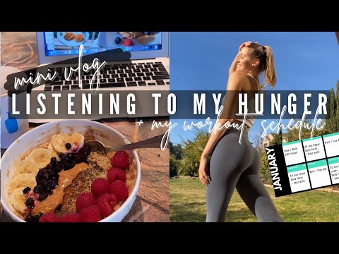 Intuitive Eating after ED Recovery (vlog) | & my new workout schedule!