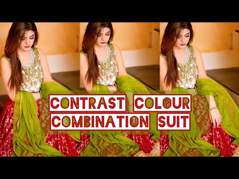 Year 2023 में ये Contrast Colour Combination Suit TREND में रहेंगे || Colour Contrast Kurti Design