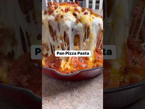 Pan Pizza Pasta. #cooking #pizza #pasta #recipe #fyp