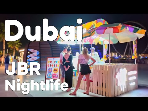 Dubai 🇦🇪 JBR Nightlife, Dubai Marina [4K] Walking Tour