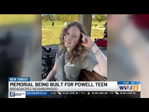 Powell family turns a place of tragedy into a memorial for their daughter