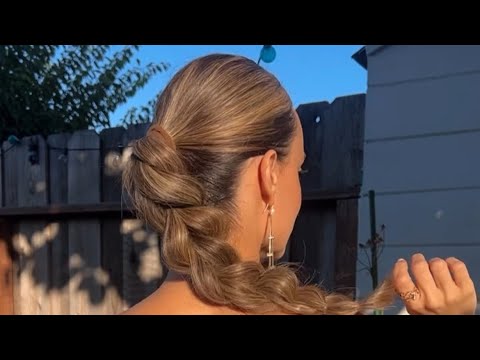 How To: Pull Through Ponytail Tutorial🍂  Simple Hairstyle for Medium - Long Hair👼🏻🫶