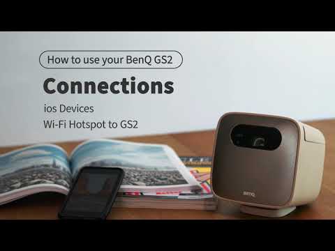 How to Connect with Mobile Device via Hotspot from GS2 - BenQ Wireless Portable Projector