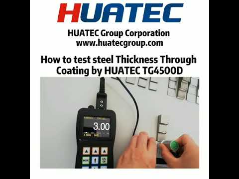 How to test steel thickness through coating by HUATEC TG4500D