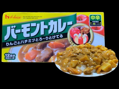 バーモントカレー  中辛　〜無言〜