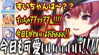 星街すいせいガチ勢すぎる宝鐘マリン、天音かなた、不知火フレアｗｗｗ